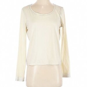 Elegant Women's Long Sleeve Top in Cream